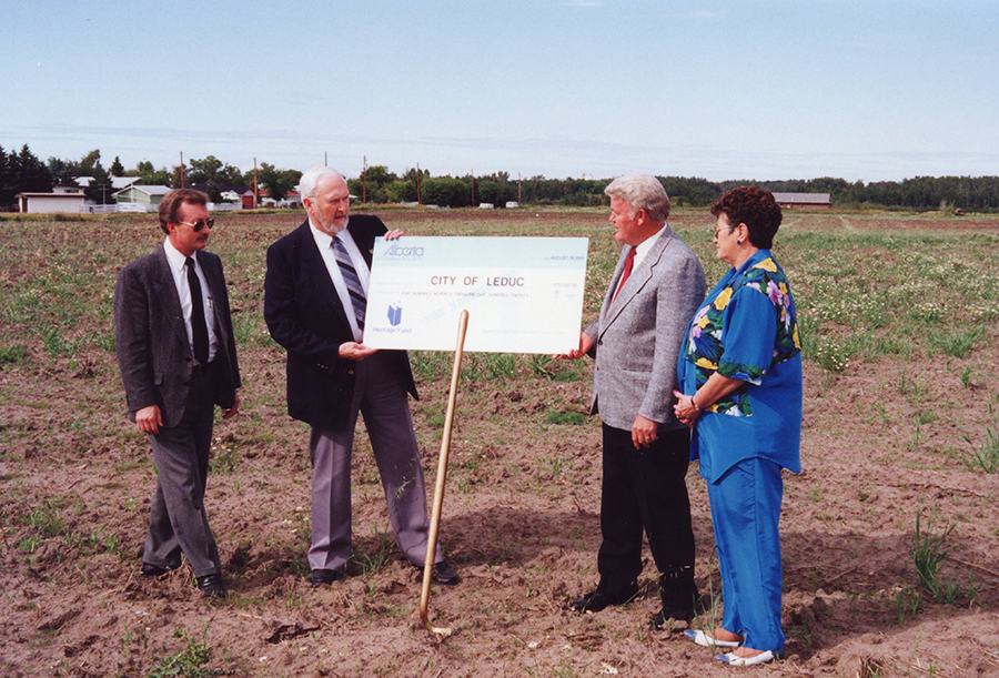 Groundbreaking ceremony at the William F. Lede Park site in 1991