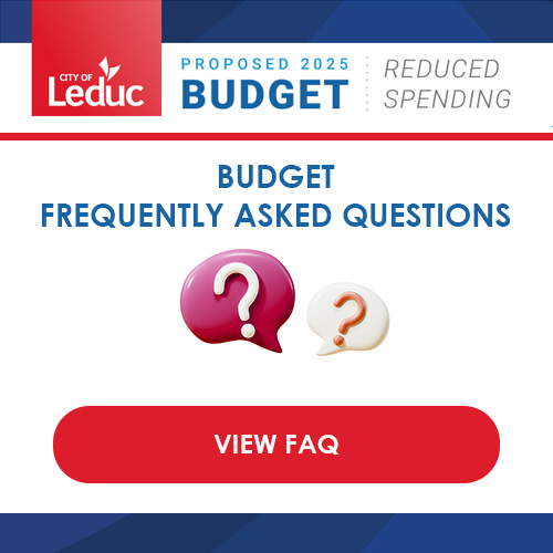 Visual CTA to direct users to the Proposed 2025 Budget FAQs